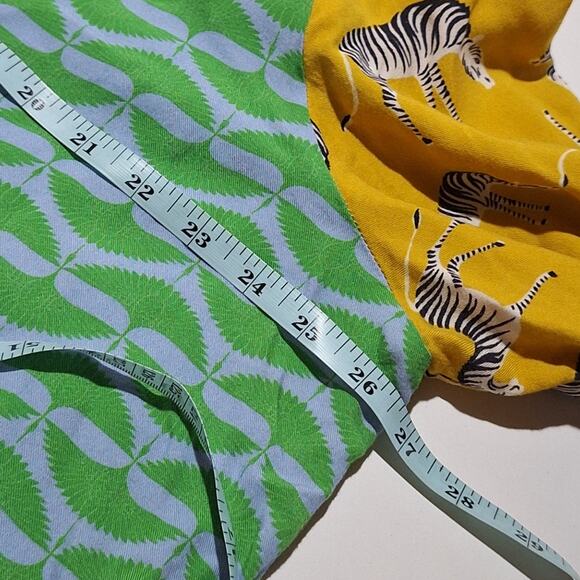 Maeve The Paz Mixed Print Button Down Shirt Women's 2X Safari Zebras Maximalist - Picture 5 of 8